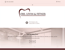 Tablet Screenshot of drslevinandfetner.com